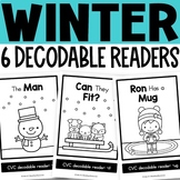 Winter Activities Decodable Readers Kindergarten CVC Words