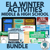 Winter Activities ELA Bundle | Middle & High School, Low/No Prep