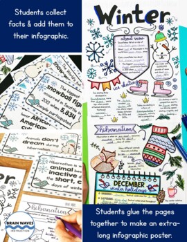 Winter Activities - Fact Hunt, Doodle Infographic and Kindness Gift ...