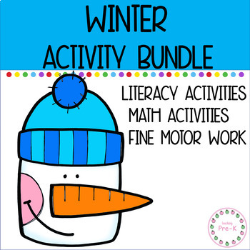 Preview of Winter Activities Growing Bundle For PreK and Preschool
