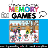 Winter Morning Meeting Activities | January Memory Games B