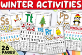 Winter Activities | Letter Tracing & Recognition A-Z | Alp