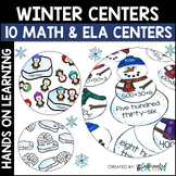 Winter Activities Math and ELA Centers for 2nd Grade