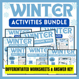 Winter Activities Packet Bundle - Emergency Sub Plans - Mi