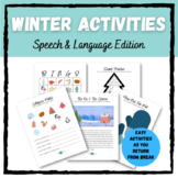 Winter Activities - Speech & Language Edition