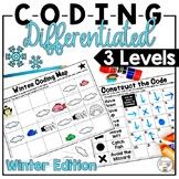 Winter Activities | Unplugged Coding Activities Differentiated