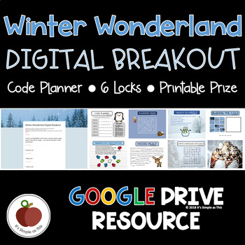 Preview of Winter Activities - Winter Escape Room - Winter Breakout - Digital