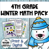 Winter Math Activities for 4th Grade | PRINT & DIGITAL | D