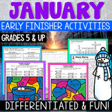 Winter Activities for January Fast Finishers & Early Finis