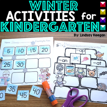 Preview of Winter Activities for Kindergarten Math, Reading and Writing