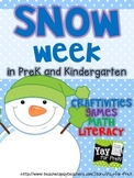 Winter Activities for Preschool, Prek, and K: SNOW WEEK!