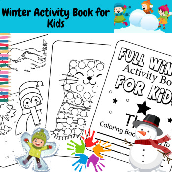 Preview of Winter Activity Book for Kids | Winter | Gingerbread