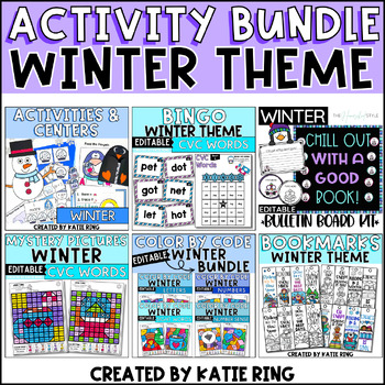 Preview of Winter Activity Bundle - Writing, Math, Literacy and more!