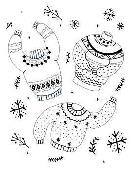 Winter Activity: Design an Ugly Sweater, Art Sub Plans by Art with Ms ...