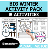 Winter Activity Pack Elementary Occupational Therapy Visua