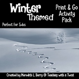 Winter Activity Pack Perfect for Subs