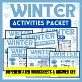 Winter Activity Packet | Winter  Activity Booklet | No Pre