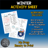 Winter Activity Sheet