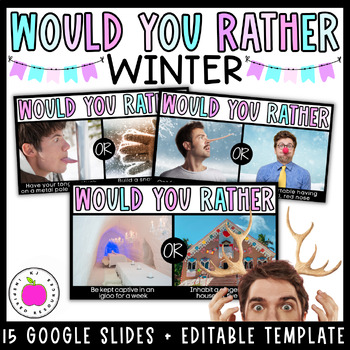 Preview of Winter Activity - Would You Rather Questions 