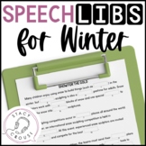 Winter Activity for Older Students Speech Therapy Speech L