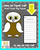 Winter Activity with Snowy Owl Craft and Writing Prompt fo