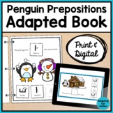 Winter Prepositions Adaptive Book for Special Education | 