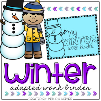 Preview of Winter Adapted Work Binder®