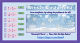 Winter Add/Subtract Fractions - INTERACTIVE PUZZLE!  & Sel