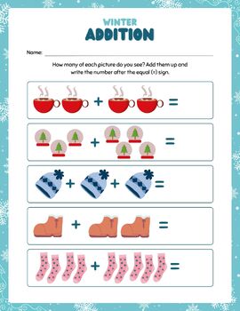 Winter Addition by Kristina Rieder | TPT