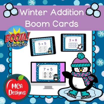 Preview of Winter Addition Boom Cards