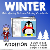 Math Coloring Sheets Winter Addition Worksheets, Adding My