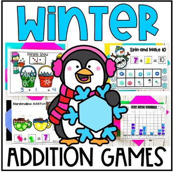 Winter Addition Games for Kindergarten by Busy Hands and Minds- Michele ...