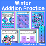 Winter Addition Math Center Games Activity Hands On Practi