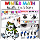 Winter Addition Math Facts Number Sense Math Centers BUNDLE