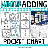 Winter Addition Pocket Chart Center | Kindergarten Math | 