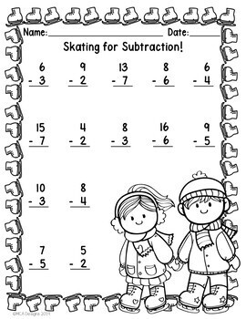 Winter - Addition & Subtraction by MCA Designs | TpT