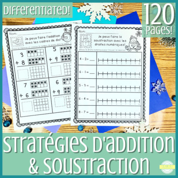 Preview of Winter Addition & Subtraction Strategies / Stratégies d'addition & soustraction