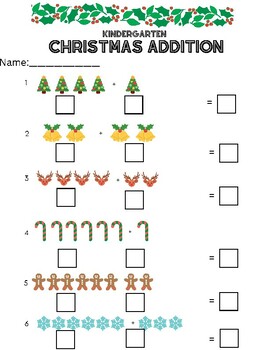 Winter Addition Worksheet by Juliana Fonticoba | TPT