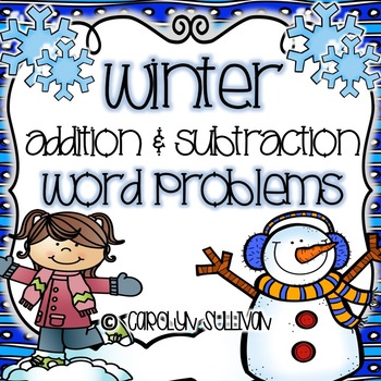 Preview of Winter Addition and Subtraction Story Problems