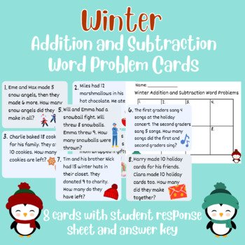 Winter Addition And Subtraction Word Problem Cards Numbers Up To 20   Original 8736397 1 