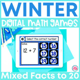 Winter Addition and Subtraction within 20 | Digital Math Game