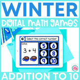 Winter Addition to 10 | Digital Math Game