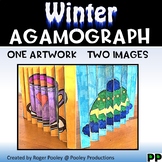 Winter Agamograph Art Activity