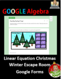 Winter Algebra 1 Escape Room Activity Linear Equations Goo