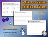 Winter Alliteration Worksheets