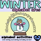 Winter Alphabet Letter Arcs and Letter and Sound Activities