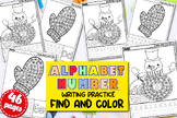 Winter | Alphabet Tracing | Letter Writing Worksheets | Nu