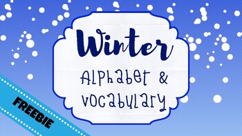 Preview of Winter Alphabet and Word Wall Words