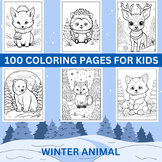 Winter Animal Coloring Pages
