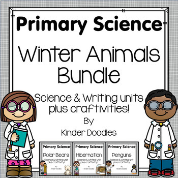 Preview of Winter Animal Science & Writing Bundle